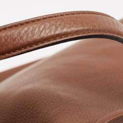Pre Owned Gucci Dark Brown Leather Lady Tassel Hobo