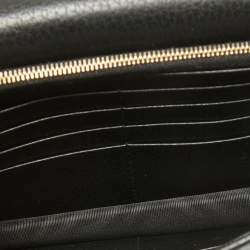 Gucci Black Leather Leather Interlocking G Wallet On Chain
