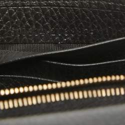 Gucci Black Leather Leather Interlocking G Wallet On Chain