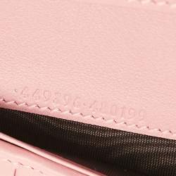 Gucci Pink Microguccissima Leather Flap Continental Wallet