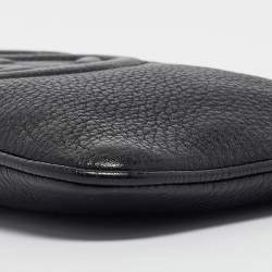 Pre Owned Gucci Black Leather Soho Wristlet Clutch