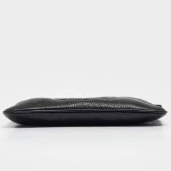 Pre Owned Gucci Black Leather Soho Wristlet Clutch