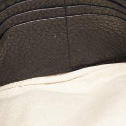 Pre Owned Gucci Black Leather Soho Wristlet Clutch