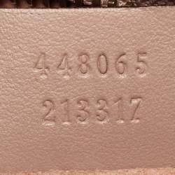 Gucci Dusty Pink Leather GG Marmont Mini Shoulder Bag
