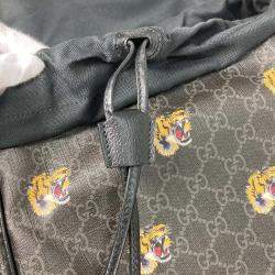 Gucci Black Interlocking G Tiger Backpack