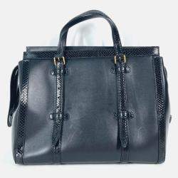Pre Owned Gucci Black Tote Bag
