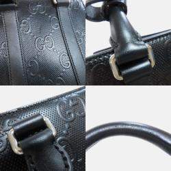 Gucci calf leather GG embossed handbag