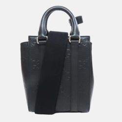Gucci calf leather GG embossed handbag