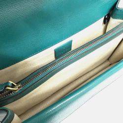 Gucci blue Green Bicolor Chain shoulder bag