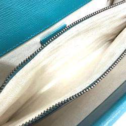 Gucci blue Green Bicolor Chain shoulder bag