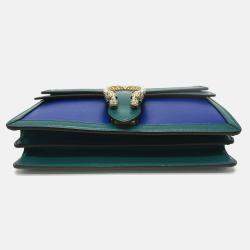 Gucci blue Green Bicolor Chain shoulder bag