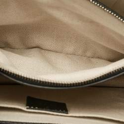Gucci Black Leather Medium Dionysus Bamboo Top Handle Bag