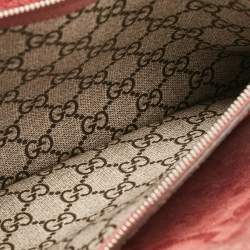 Pre Owned حقيبة كتف غوتشي ديونيسوس سويدي وكانفاس جي جي سوبريم بيج صغيرة