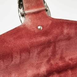 Pre Owned حقيبة كتف غوتشي ديونيسوس سويدي وكانفاس جي جي سوبريم بيج صغيرة