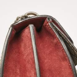 Pre Owned حقيبة كتف غوتشي ديونيسوس سويدي وكانفاس جي جي سوبريم بيج صغيرة