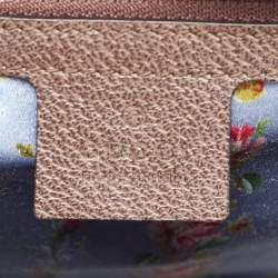 Gucci Brown Leather Medium Bamboo Web Falena Top Handle Bag