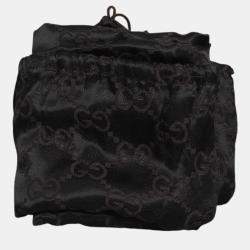 Gucci Blue, Brown Leather, Canvas Oversized Horsebit Hobo Bag 