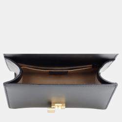 Gucci Black Calfskin Leather Mini Sylvie Chain Shoulder Bag 