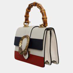 Gucci Tri Color Leather Mini Dionysus Bamboo Top Handle Bag