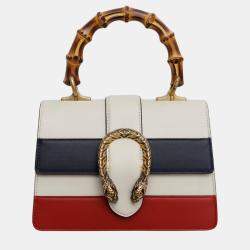 Gucci Tri Color Leather Mini Dionysus Bamboo Top Handle Bag