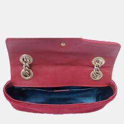 Gucci Red Velvet Mini Marmont Bag