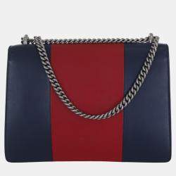 Gucci Red/Blue Leather Medium Loved Dionysus Shoulder Bag