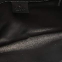 Pre Owned Gucci Black Microguccissima Patent Leather Medium Broadway Clutch