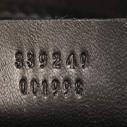 Pre Owned Gucci Black Microguccissima Patent Leather Medium Broadway Clutch