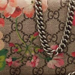 Gucci Multicolor Blooms Print GG Supreme Canvas Wallet on Chain