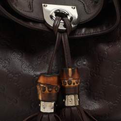 Gucci Brown Guccissima Leather Babouska Indy Hobo