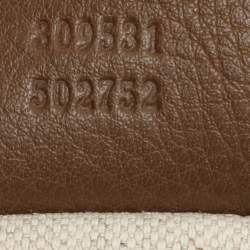 Gucci Brown Leather Twill Tote