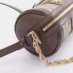 Gucci Ophidia Gg Supreme Coated Canvas Leather Beige Brown Multicolor Shoulder Bag