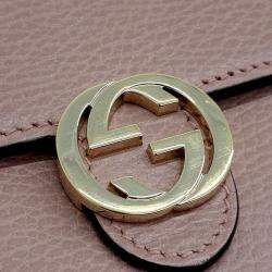 Pre Owned Gucci Interlocking Chain Crossbody Bag