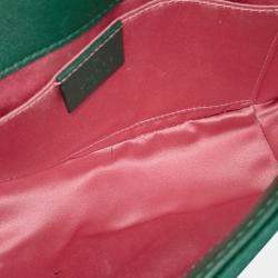 Pre Owned Gucci Velvet Matrace Mini Shoulder Bag