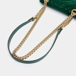 Pre Owned Gucci Velvet Matrace Mini Shoulder Bag