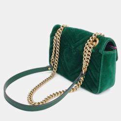 Pre Owned Gucci Velvet Matrace Mini Shoulder Bag