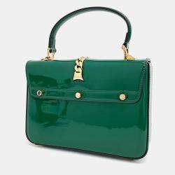 Gucci Patent Sylvie 1969 Mini Top Handle Bag