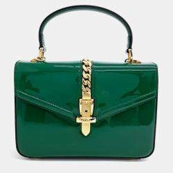 Gucci Patent Sylvie 1969 Mini Top Handle Bag