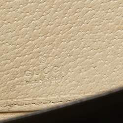 Gucci Beige GG Canvas and Leather Zip Continental Wallet
