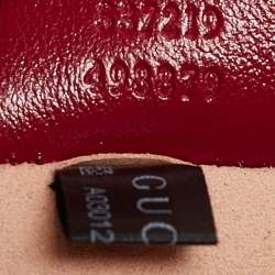 Pre Owned Gucci Red/Black Jumbo GG Tweed Large Rajah Tote