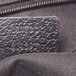 Pre Owned Gucci Black GG Canvas and Leather Abbey D-Ring Hobo