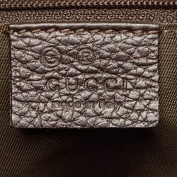 Pre Owned Gucci Dark Brown GG Nylon Colbert Hobo