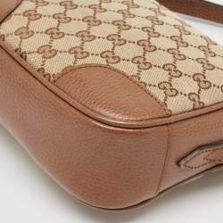 مملوكة مسبقًا Gucci Brown/Beige GG Canvas and Leather Bree Crossbody Bag