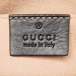 Gucci Black Matelasse Leather Mini GG Marmont Shoulder Bag