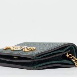 Gucci Green Leather Zumi Wallet On Chain