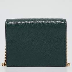 Gucci Green Leather Zumi Wallet On Chain