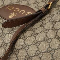 Pre Owned Gucci Beige/Brown GG Supreme Canvas and Leather Neo Vintage Tote