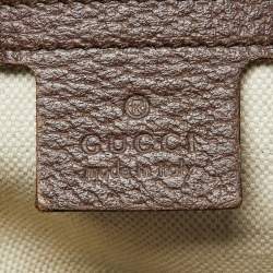 Pre Owned Gucci Beige/Brown GG Supreme Canvas and Leather Neo Vintage Tote