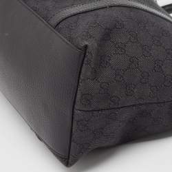 Gucci Black GG Canvas GG Charm Dome Satchel
