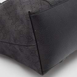 Gucci Black GG Canvas GG Charm Dome Satchel